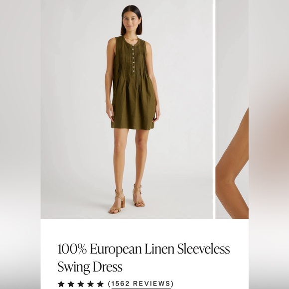 Quince Dresses & Skirts - European linen quince dress size xs